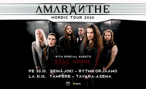 Amaranthe + Self Deception + Ankor – Rytmikorjaamo, Seinäjoki