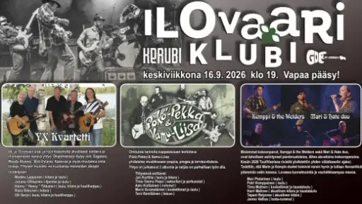 Ilovaariklubi: YX Kvartetti, Kemppi ja Pökköä pesään – Ravintola Kerubi, Joensuu