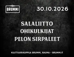 Salaliitto + Ohikulkijat + Pelon Sirpaleet – Kulttuurikuppila Brummi, Rauma