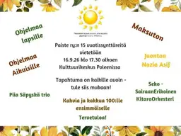 PAISTE ry:n 15-vuotiskonsertti Poleenissa – Kulttuurikeskus Poleeni, Pieksämäki